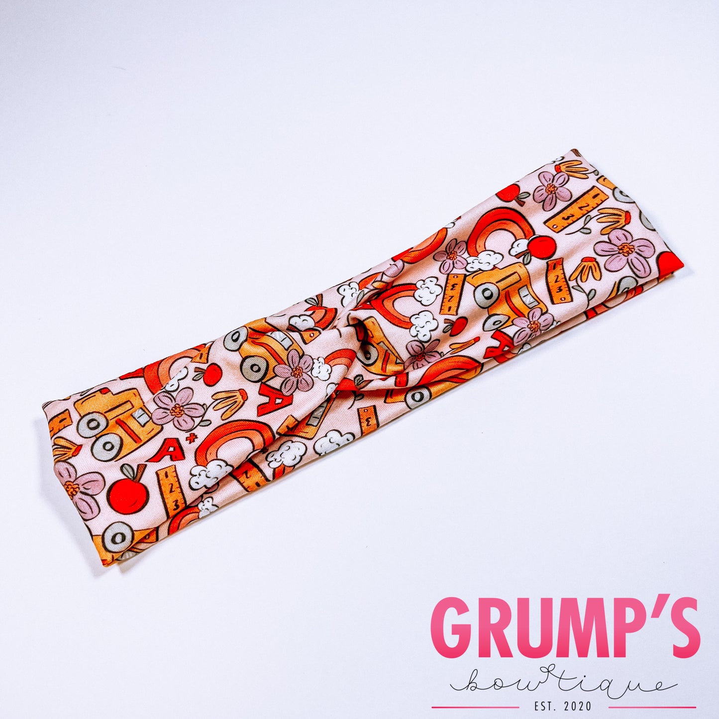 First Day of School Knotted Headband