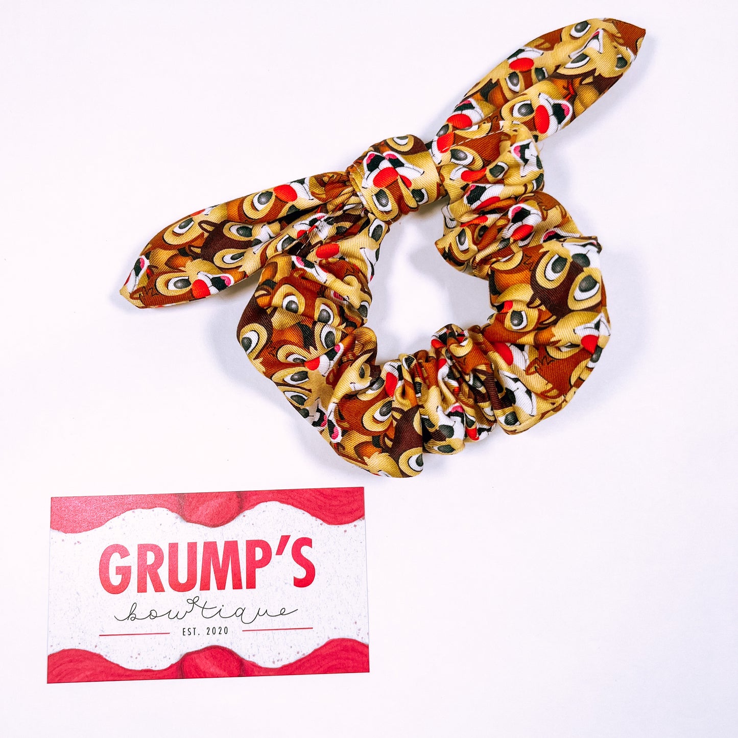 Chipmunk Scrunchies with Bow