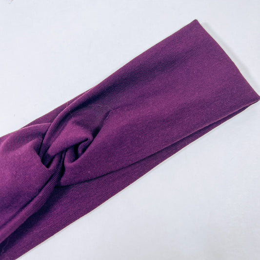 Plum Purple Knotted Headbands