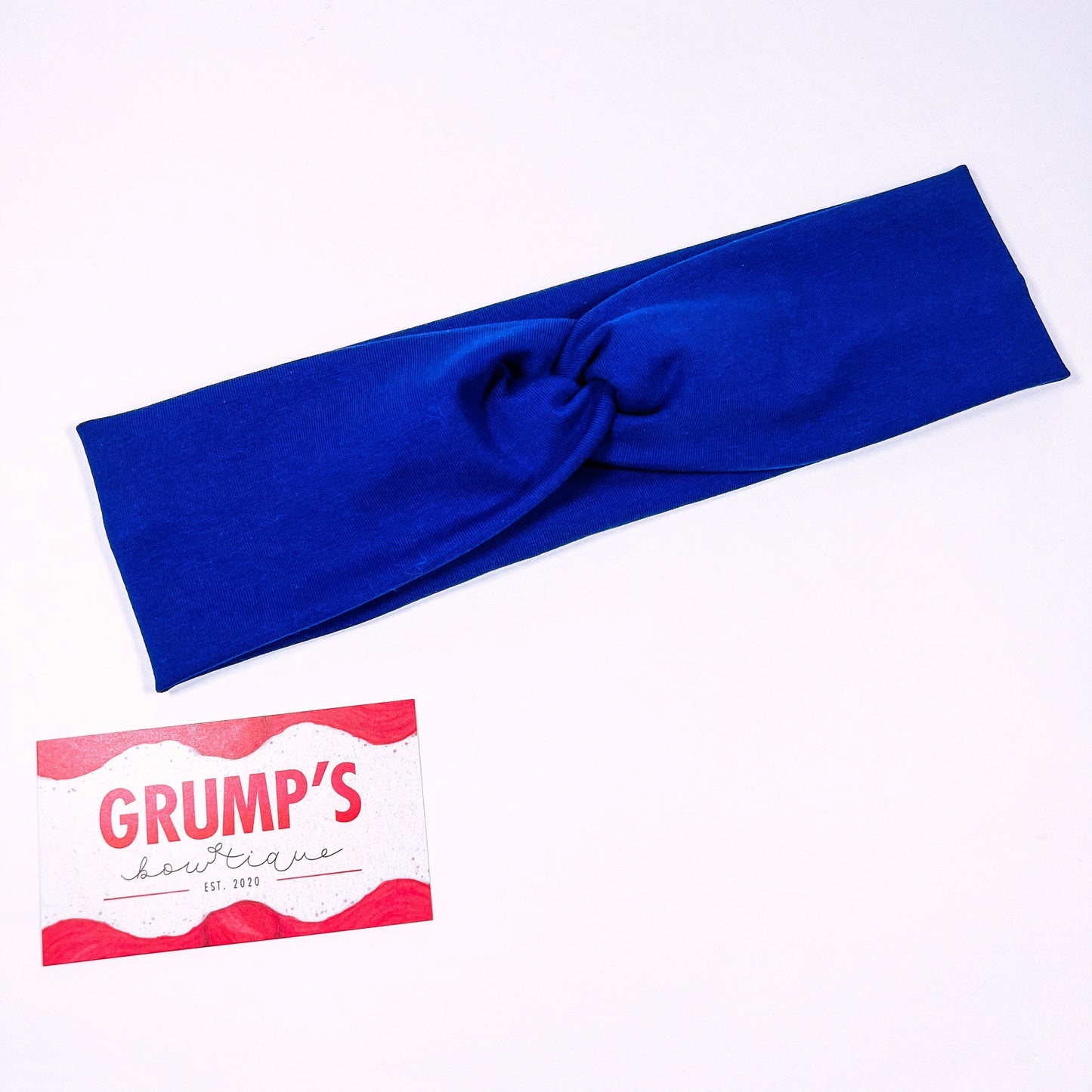 Royal Blue Knotted Headband