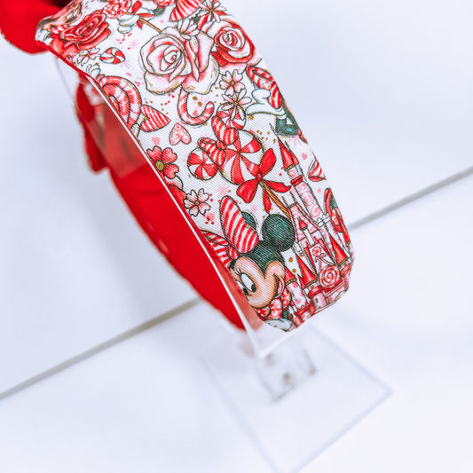 Minnie’s Peppermint Castle BOWBAND OR KNOTTED