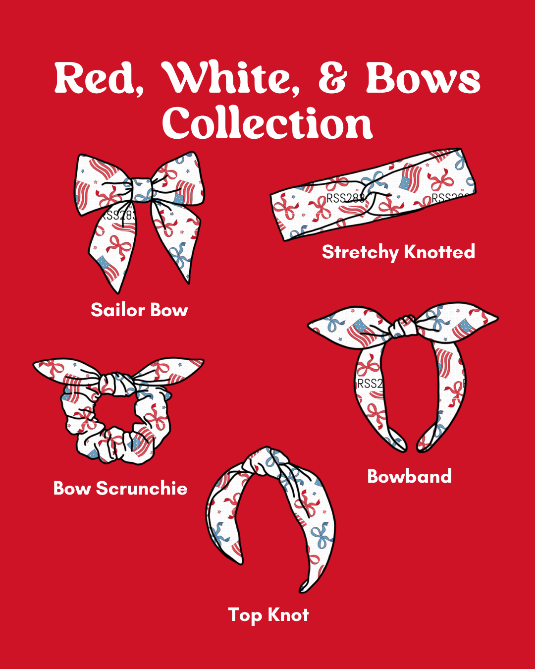Red, White and Bows