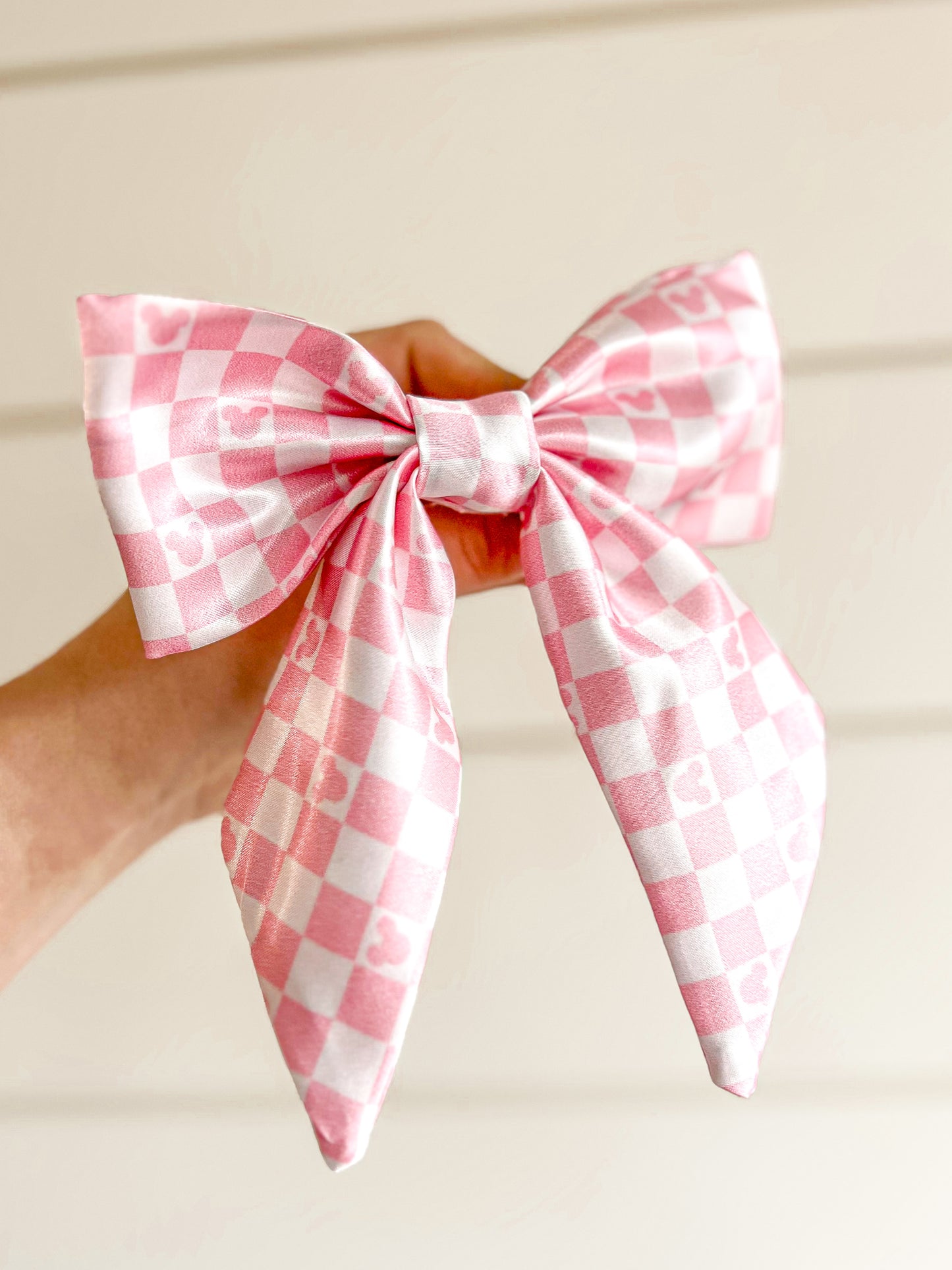 Magical Mini Bows - Pink Checkered