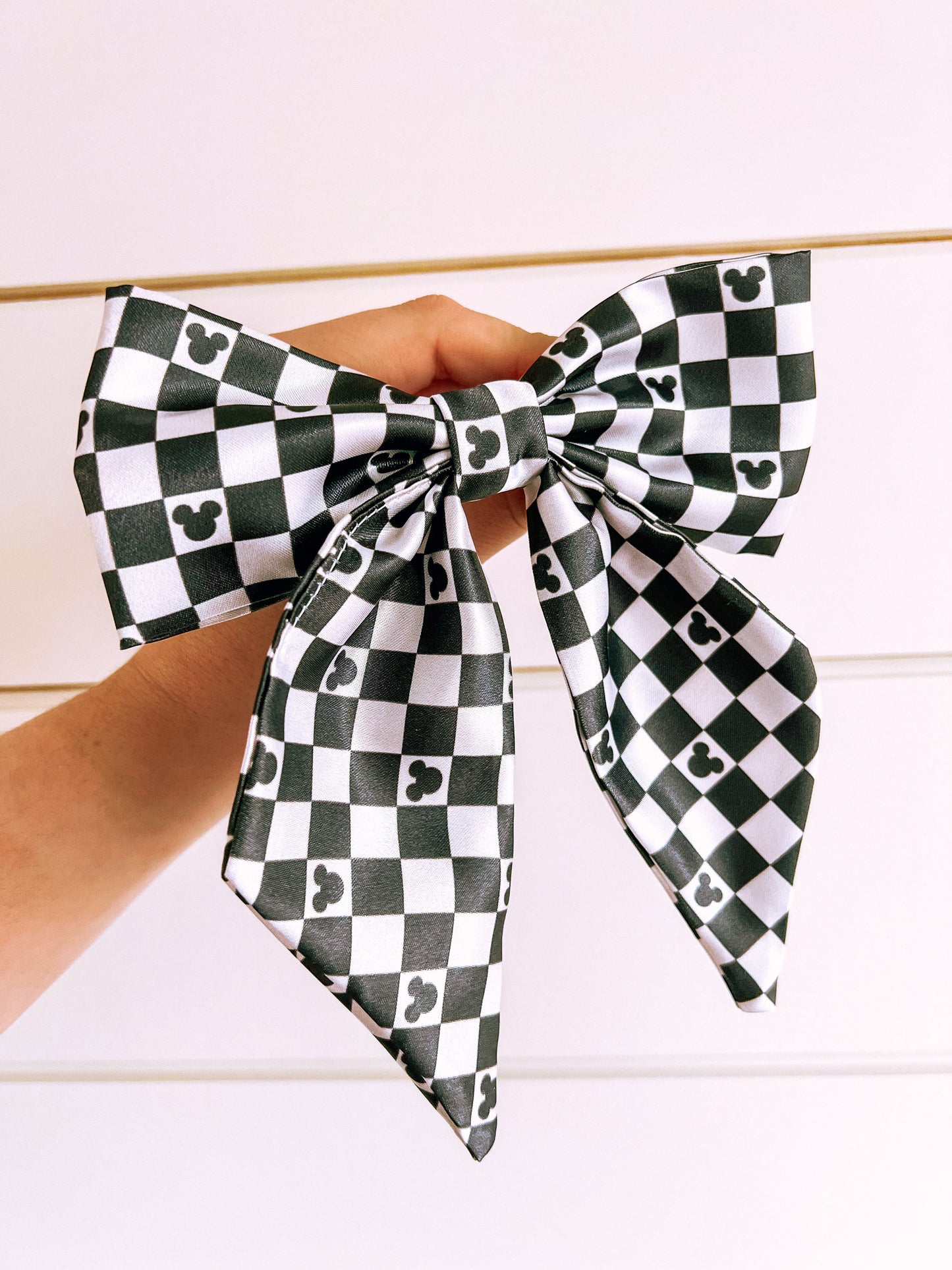Magical Mini Bow - Black Checkered