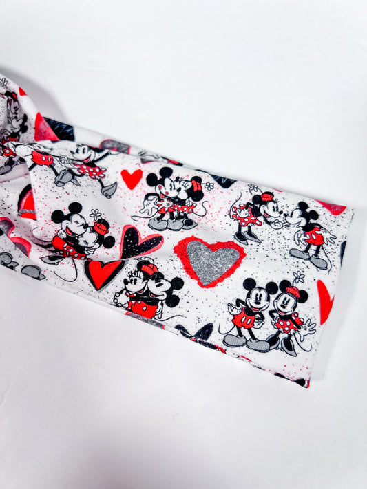 True Lover Mice Knotted Headband