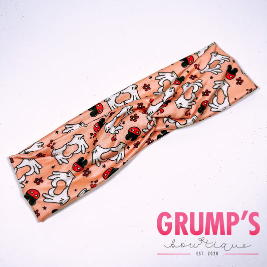 Mickey Loves You Knotted Headband