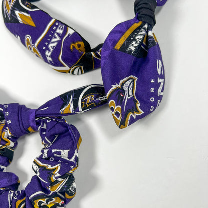 Baltimore Football Bowband OR Bow Scrunchie
