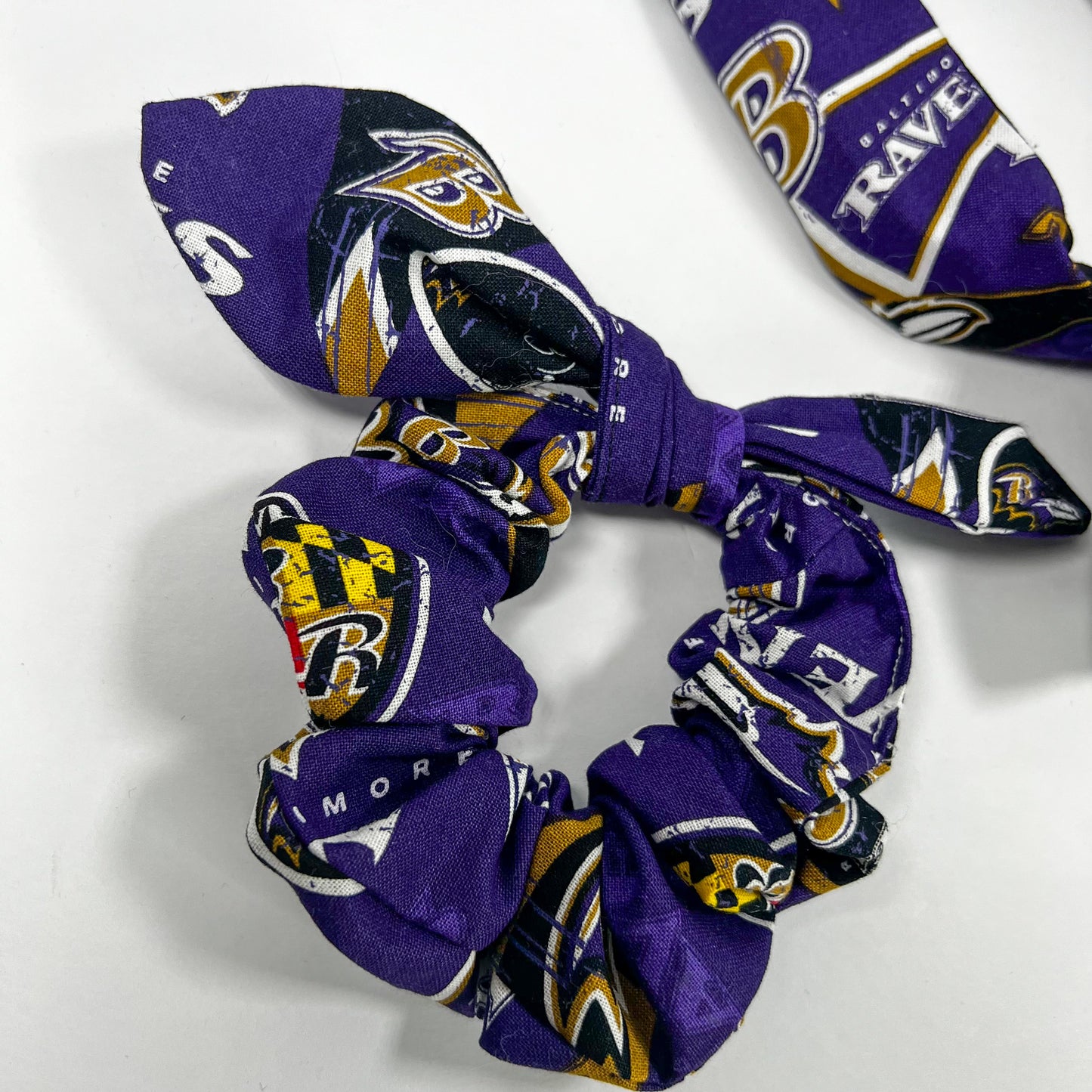 Baltimore Football Bowband OR Bow Scrunchie