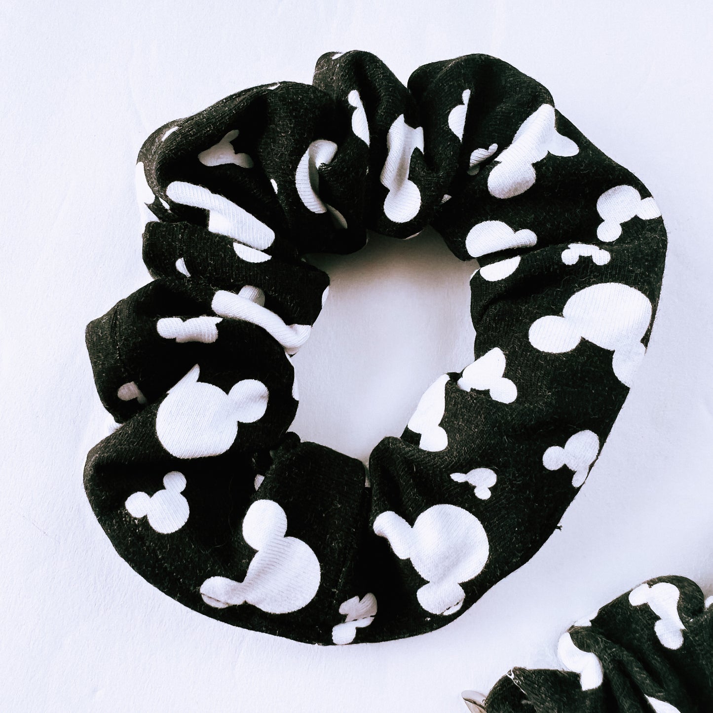 Black and White Mouse Head Scrunchie OR Watch Band
