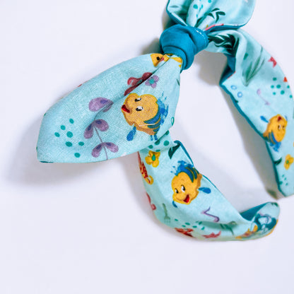 Sea Floral Bowband OR Bow Scrunchie