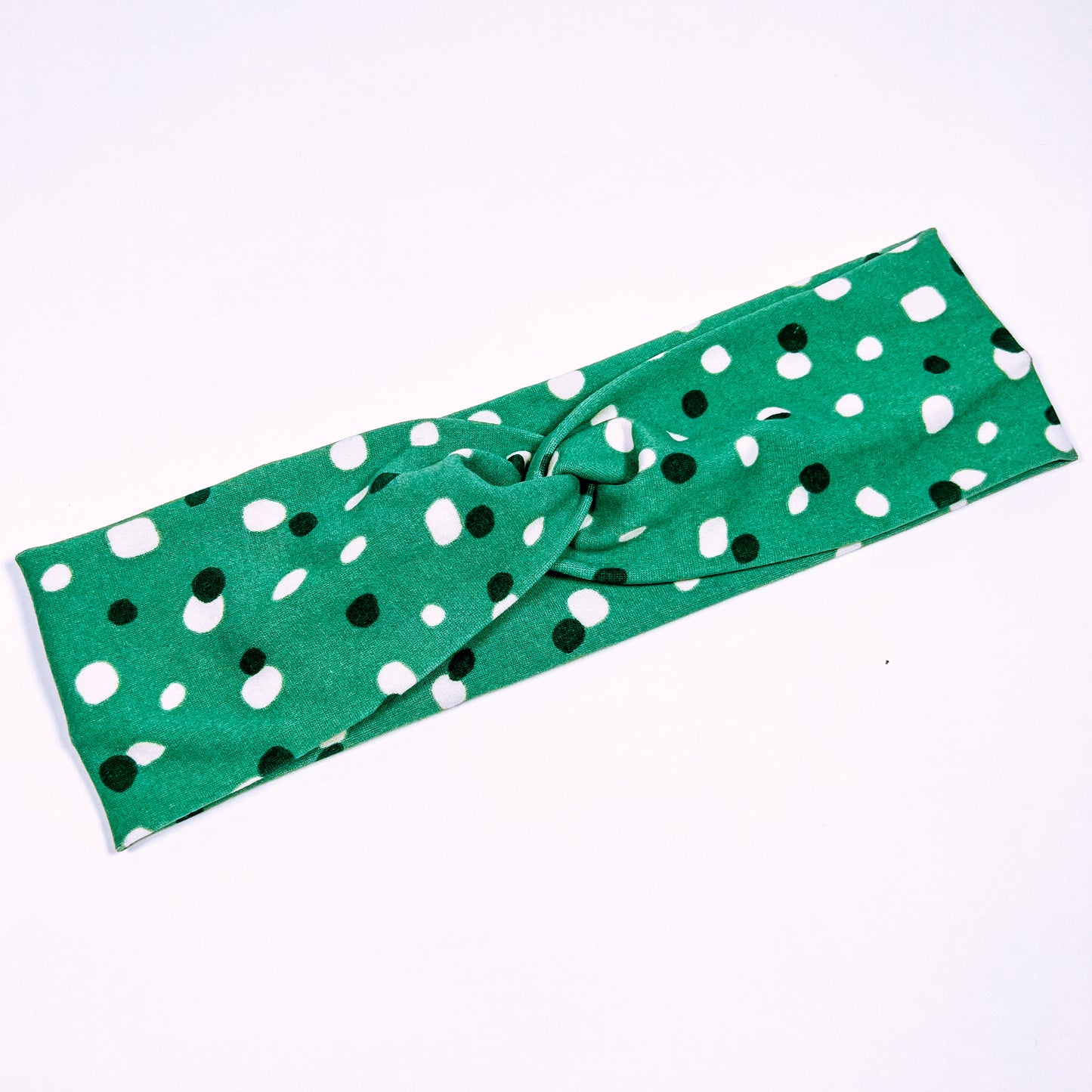 Just a Hint of Green....knotted headband