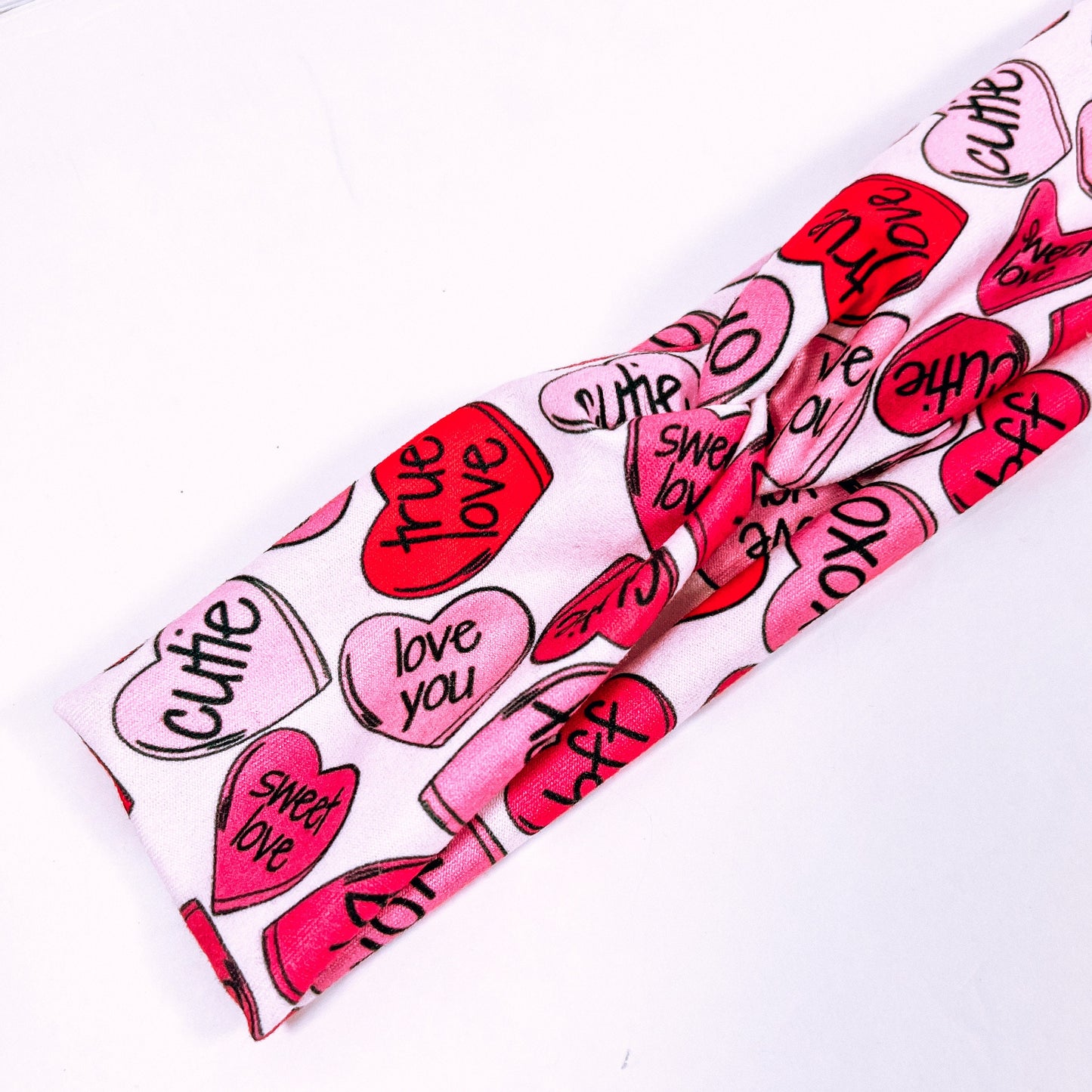 Valentine's Day knotted headbands