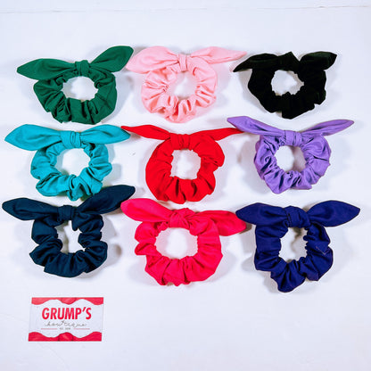 Solid Color Scrunchies with Bows